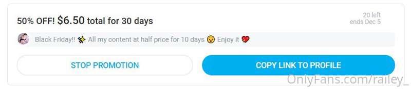 Black Friday!! 🥳 All my content with 50% off for 10 days 💖 O..