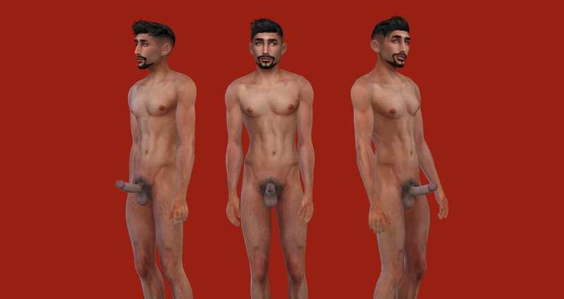 WIP - True Male Body Set on Game