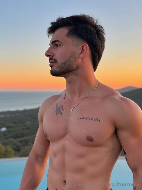 Cual es mejor el atardecer o yo ?😋