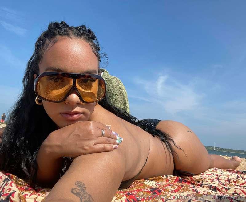 Spending this beautiful day at the beach! 🏝️☀️