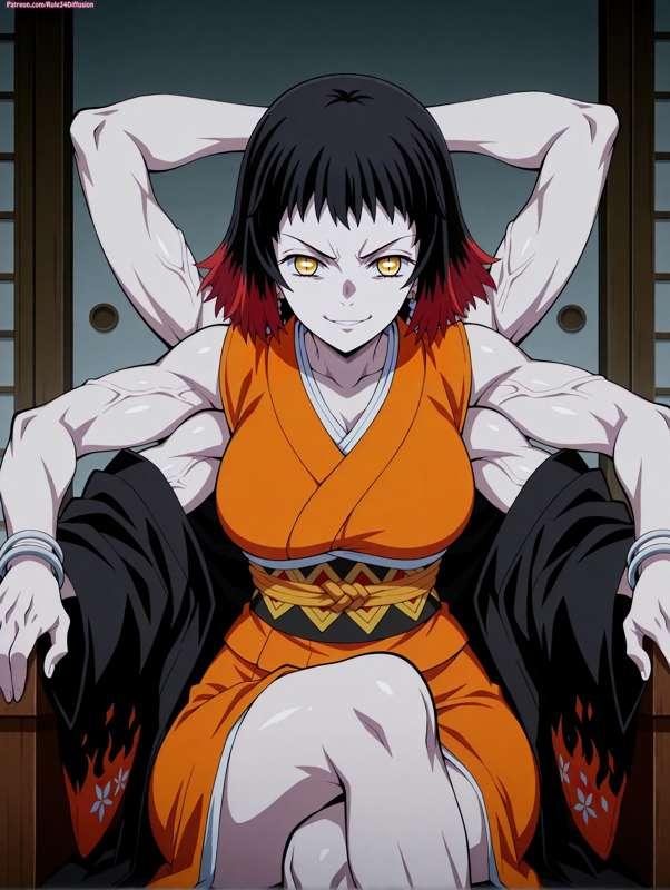 Susamaru of Demon Slayer Sexy Poses [Gen 2.5]