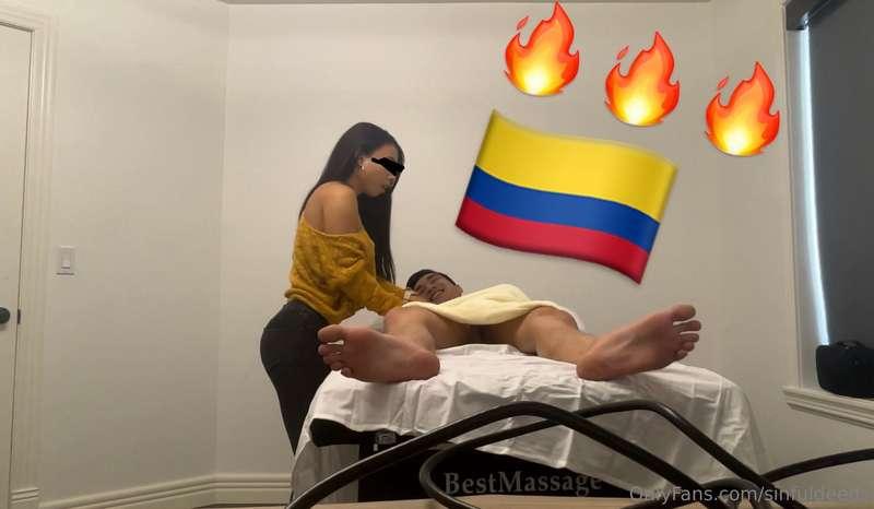 Legit Colombian RMT gives into Monster Asian Cock 1st Appoin..