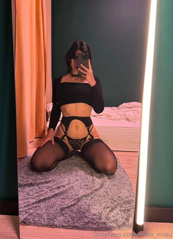I’ve heard that you need more me in black stockings… is that..