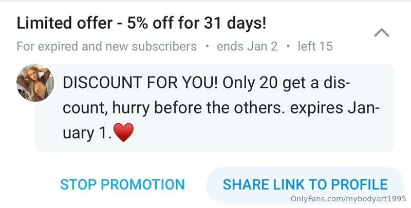 Ends at Jan 2. Only 15 seats left. 🎄😎

https://onlyfans.com/..