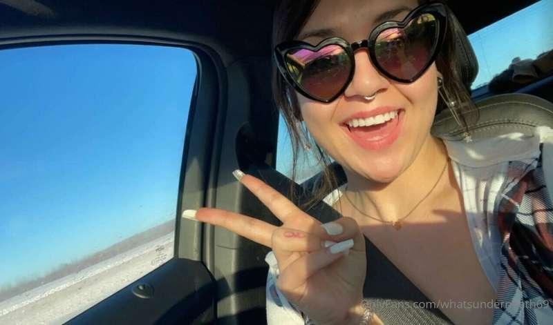 Driving home for days off… I feel like I should be topless…