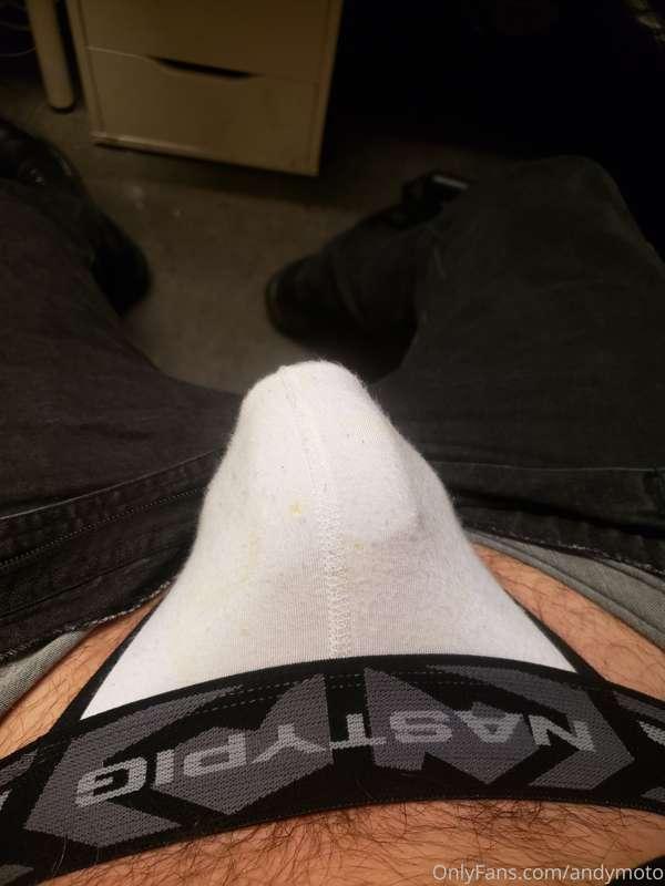 Musky, cum stained, and ready for more. Who is going to get ..