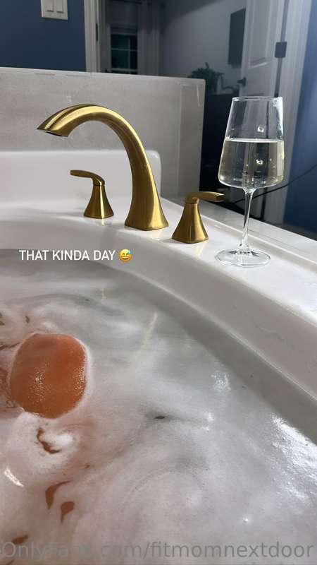Sometimes a girl needs a little alone time in the bathtub..a..