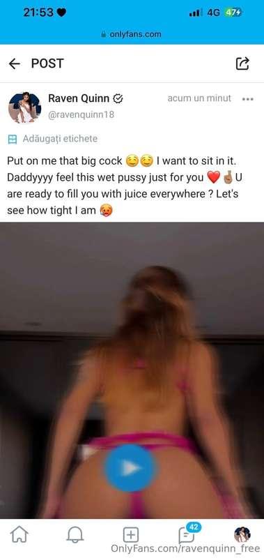 Postari noi pe @ravenquinn18 🥵 am si o promotie pentru tine ..