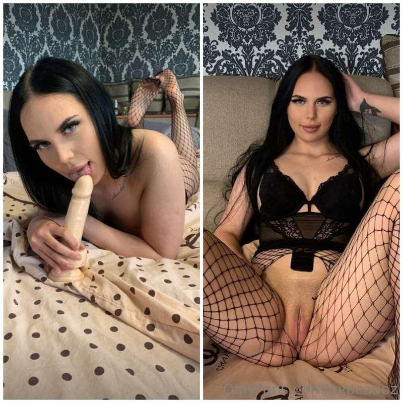 She looks into your eyes and spreads HER WET PUSSY for you, ..