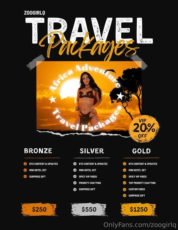 ok buckle up boys ***Adventure Travel Packages*** are offici..