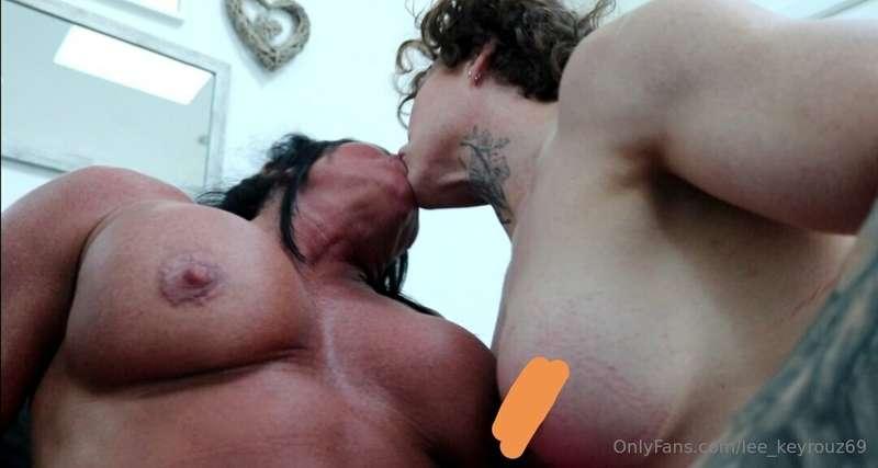 2 very horny muscle mommys finished training, trying to rela..