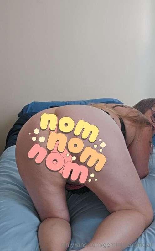 Bent over showing my ass and pussy. 