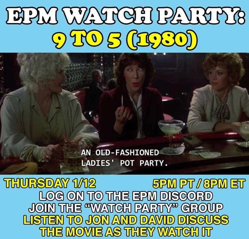 9 TO 5 WATCH PARTY ON THURSDAY!