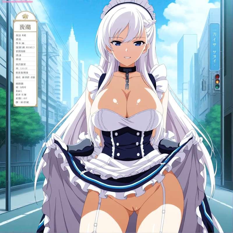 Belfast of Azur Lane Sexy Poses [Gen 2.5]