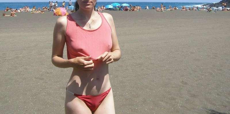 I will be topless on this public beach. Check next post or y..