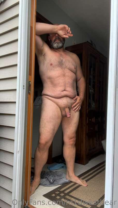 on the back porch being a little daring with neighbors about..