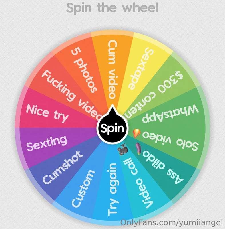🎉 SPIN & CUM WITH ME 🎉Ready to test your luck and win someth..