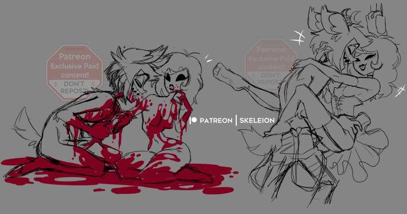 Alastor x Rosie (Sketchs Uncensored 🤫)