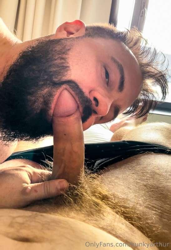 Feeding the bear.