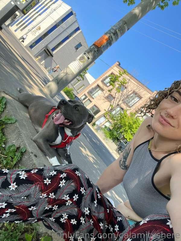 be gentle with yourself today!!! belly plop on the sidewalk ..