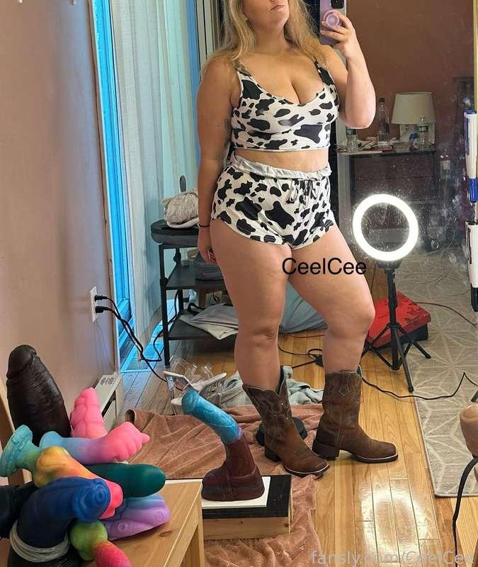My boots match my large vector perfectly 😜

#thick #milf #chubby #curvy #bigass #sizequeen #bigtits #natural #baddragon #pussystretching #fantasydildo #monsterdildo #boots #cowgirl