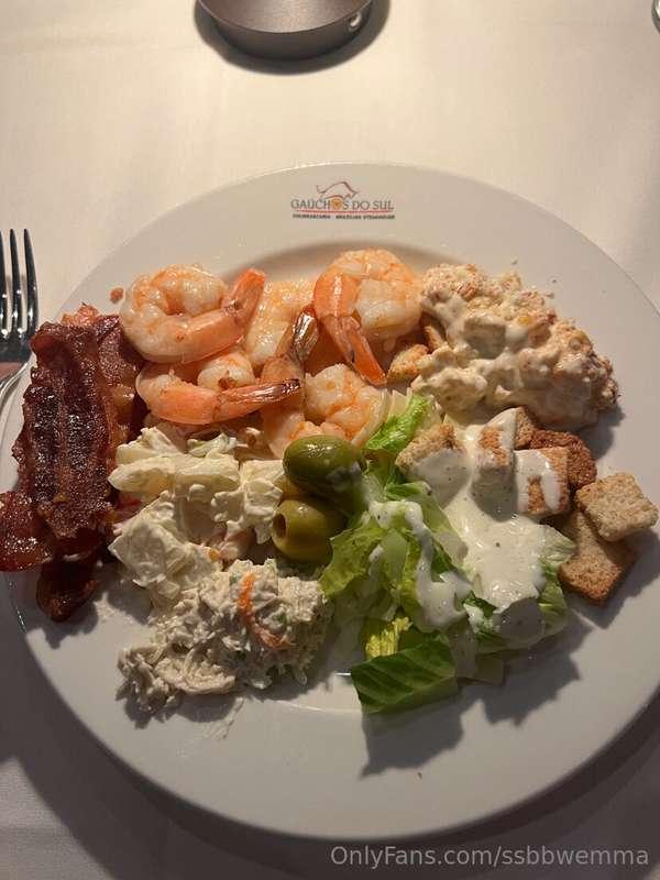 Oh yeah! This was everything Robyn and I ate at Brazilian st..