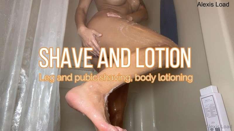 Novermber is over! Showering because it is time to shave and..