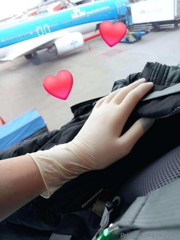 It's travel day! I was a good girl and dared to walk through..