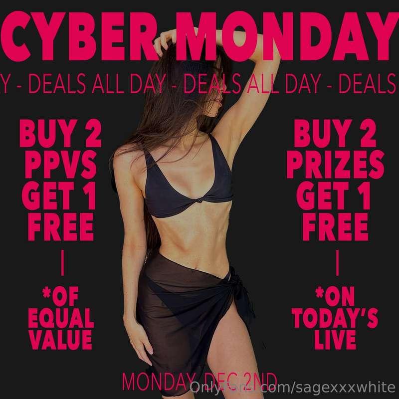 CYBER MONDAY DEALS! 👾 Buy 2 PPVs get 1 FREE of equal value! 