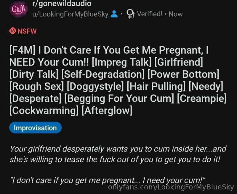 New Reddit audio out!!

https://www.reddit.com/r/gonewildaud..
