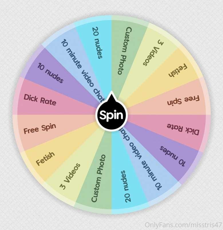 ✨SPIN THE WHEEL✨ 
💙 $5 per spin 💙 
• You don’t wanna miss ou..