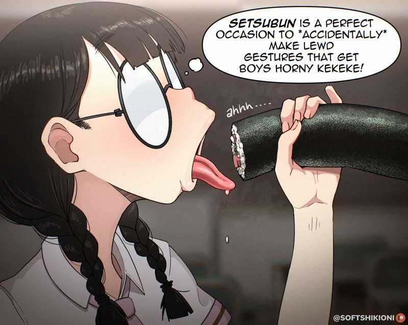 Mizushima-San Setsubun Gesture