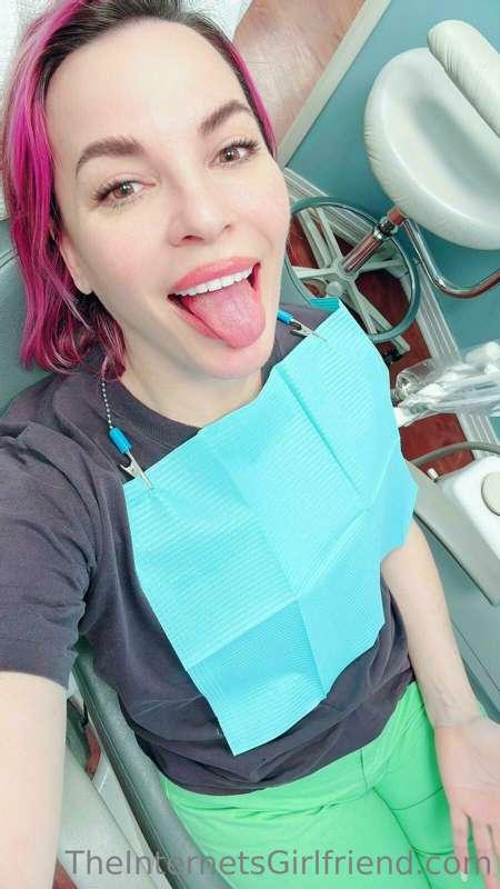 Live from the dentist…should I get freaky for you in this ch..