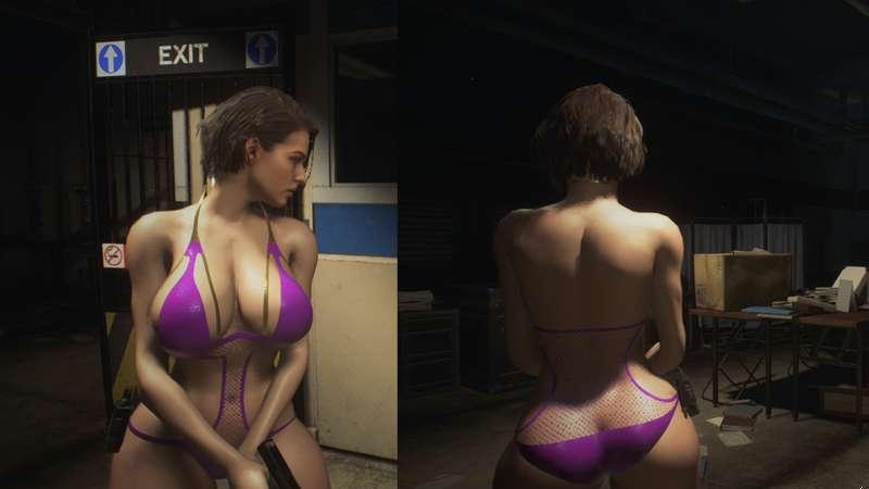 Jill Candid Swimsuit with jiggle physics
