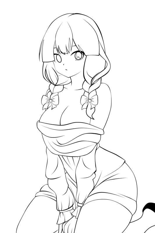 Anabelle yellow glow WIP and lines