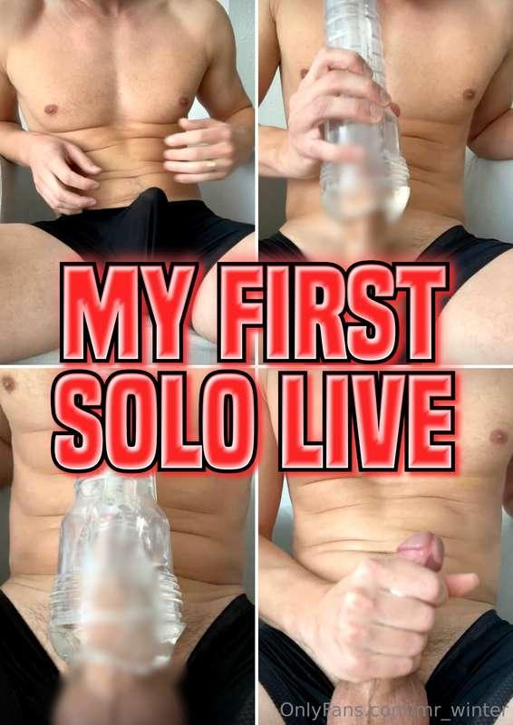 DID YOU CATCH MY FIRST SOLO LIVE?? 👀🔴I got to stroke my big ..