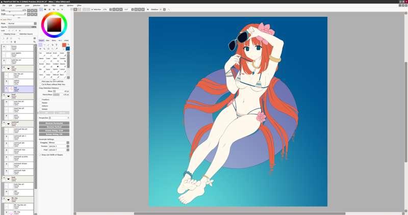 Progress on Nilou beach episode.