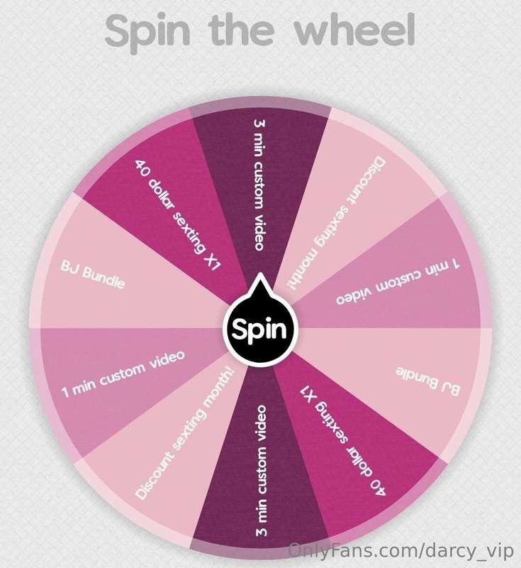🎡 Spin My Wheel Baby 🎡Tip $8 for 1 spinTip $14 for 2 spinsTi..