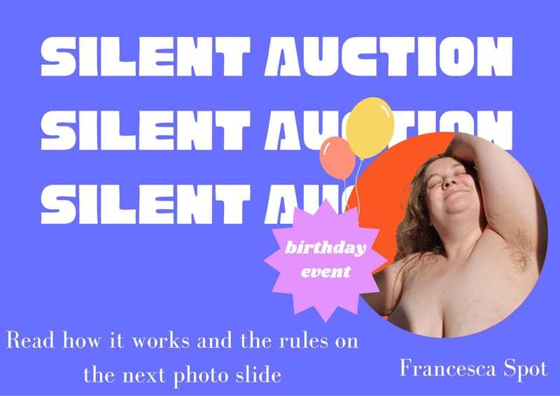 ***BIRTHDAY SILENT AUCTION*** 
**how it works:** dm me the i..