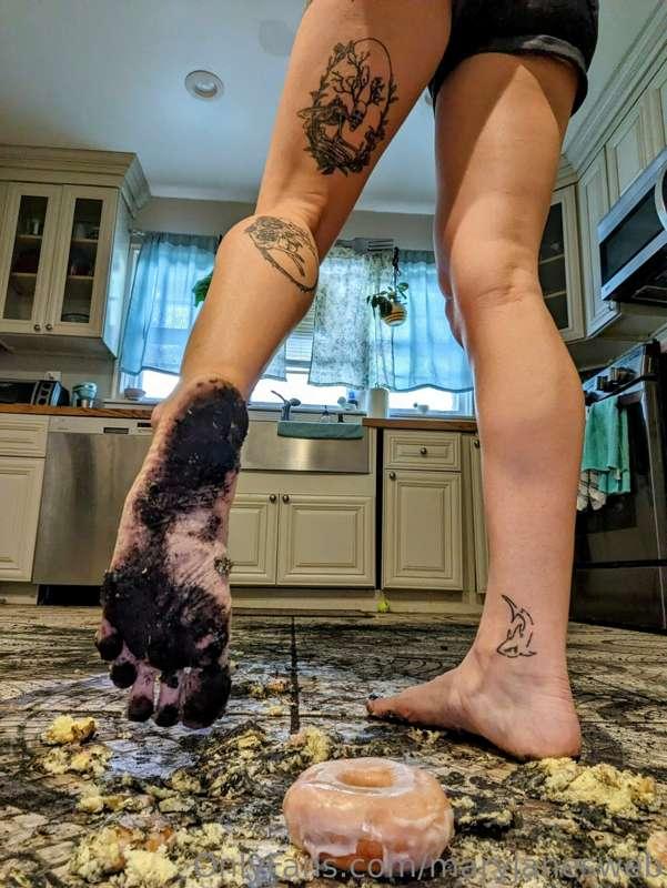 Be a good boy and help me clean these up...