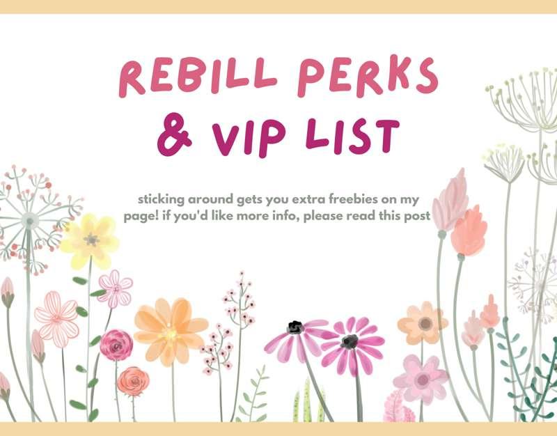 💗 ***VIP list & Renewal Perks*** 💗  ⤵️ updated to be more cl..