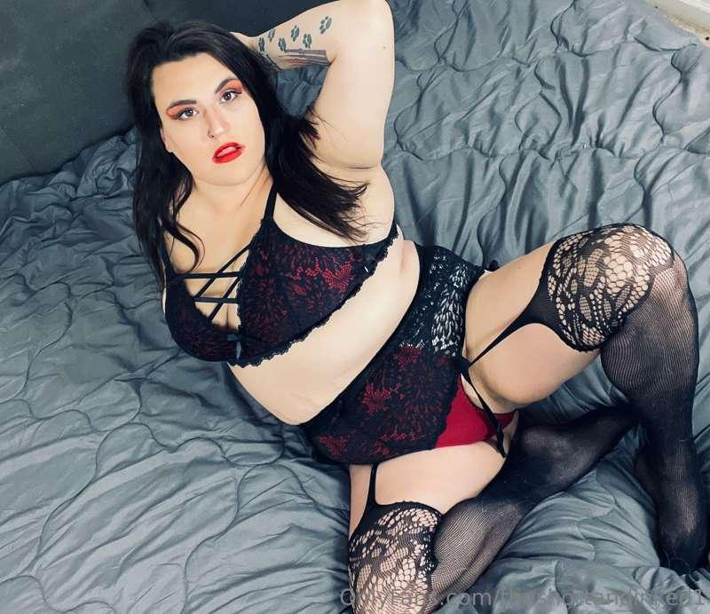 New lingerie 😈 Leave it on or take it off while we fuck?