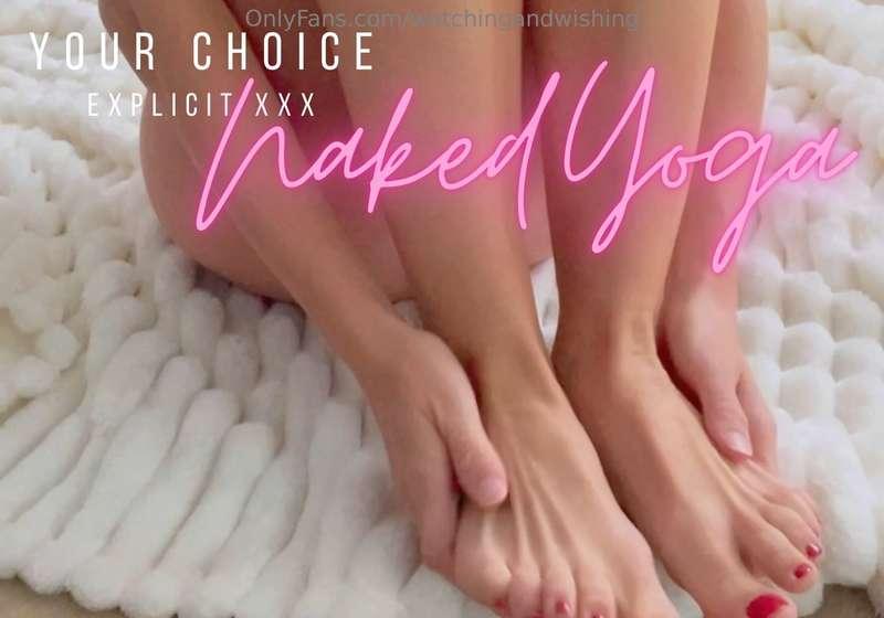 Choose Over 7 Minutes of Naked Stretching or an XXX Extended..