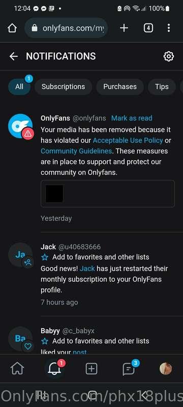 Seeing as @onlyfans seems to have listened to the crowd (Aga..