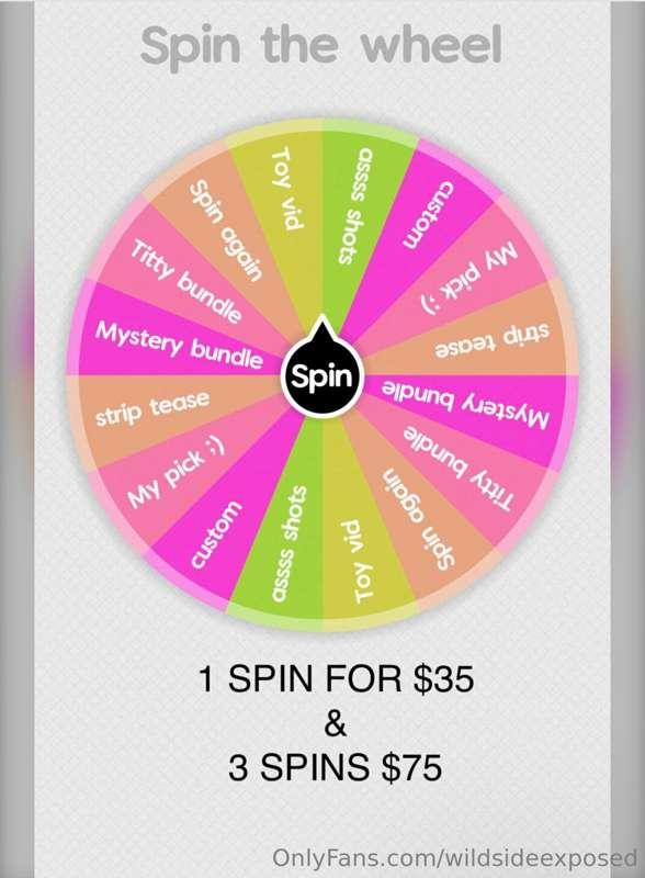 lets play a game daddy 😈 limited number of spins available s..