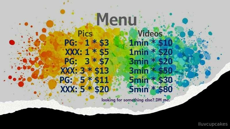 Updated menu. 
And I will be making new content this next we..