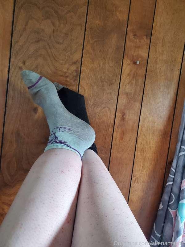 Been cleaning all morning before work so enjoy my dirty sock..