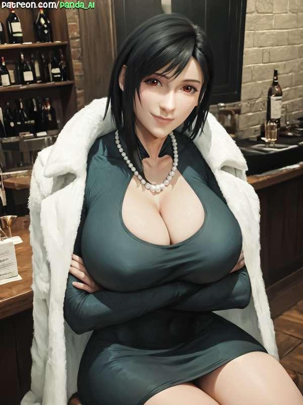 Tifa cosplaying Fubuki is a femme fatale (NSFW)