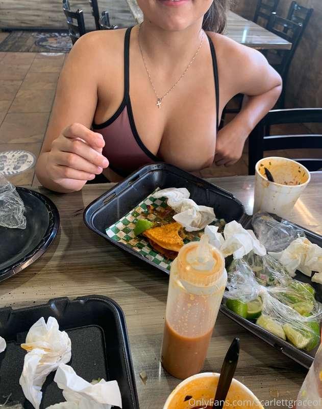 Tit and taco Tuesday. Which would you eat first?😜