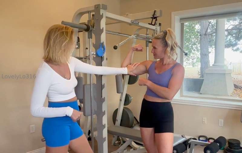 See just how HOT our gym session got in this NEW LESBIAN VID..